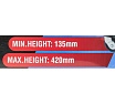 Подкатной гидравлический домкрат Forsage 3 т (h min 135мм, h max 420мм) f-t830011l 56891