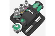 Отвертка с трещоткой и битами WERA 8009 Zyklop Pocket Set 2, 18 предметов WE-004281