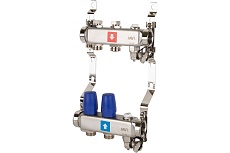 Коллектор MVI из нержавеющей стали, в сборе без расходомеров, с дренажным краном MS.602.06