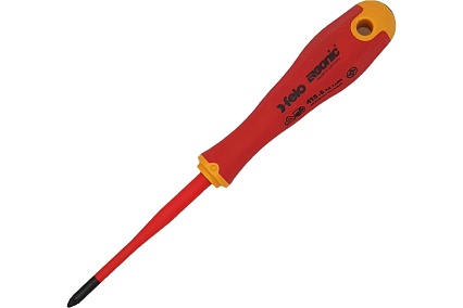 Диэлектрическая отвертка Felo PZ 1х80, E-Slim Ergonic 41519290