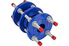 Демонтажная вставка DN.ru ДВ-GGG400-3Ф EPDM Ду50 Ру10/16 чугунная, трехфланцевая D350-01164