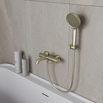 Смеситель для ванны Oliveeka Y-Line OL-639017-BG золото матовое