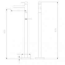 Напольный смеситель Abber Wasser Kreis AF8140RG розовое золото