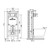 Инсталляция для унитаза Ol 300573p пневматическая