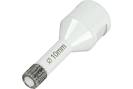 Алмазная коронка по керамограниту 10 мм, M14 на УШМ Diamond Industrial DIDKVP10M14