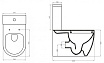 Унитаз-компакт BelBagno Marino BB105T/BB105CPR безободковый