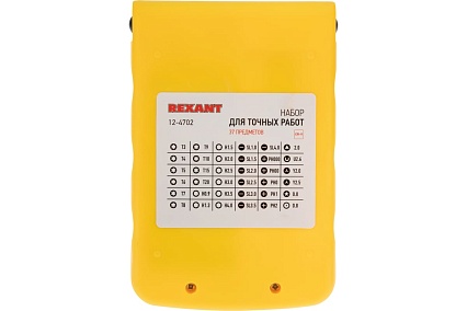 Наборная отвертка для точечных работ Rexant 37 предметов 12-4702