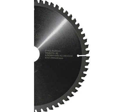 Диск пильный по цветным металлам и ламинату (210x30 мм; Z60) KEOS WMB210.60