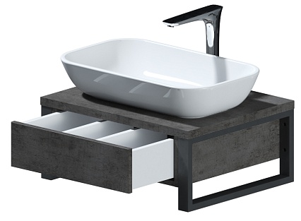 Тумба с раковиной 1MarKa Grunge Loft 60 см