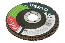 Круг шлифовальный лепестковый (115x22.2 мм; K60) Verto 61H856