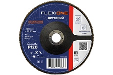 Круг лепестковый плоский Flexione Цирконий 180x22мм, Р120 10000268