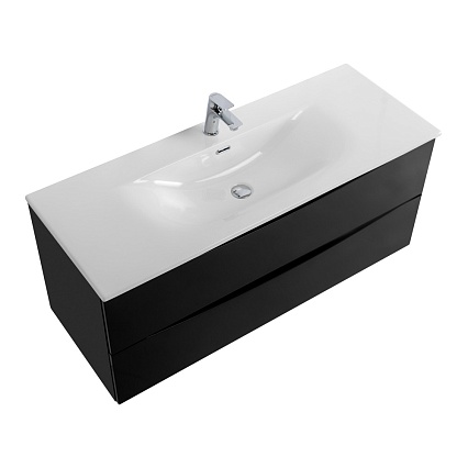 Мебель для ванной BelBagno Marino-Cer-N 120 см Nero Lucido