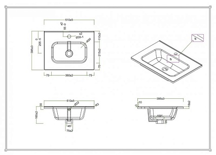 Мебель для ванной BelBagno Kraft 39-500 50 см Bianco Opaco