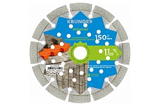 Диск алмазный сегментный по армированному бетону Universal 150x22.23 мм Kronger U200150