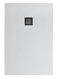 Поддон для душа BelBagno TRAY-MR-UNO-AH-100/80-35-W-NO 100x80 белый, накладка черный
