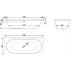 Стальная ванна Bette Starlet 1630-000 PLUS, AR 180х80х42 с шумоизоляцией, с самоочищающимся покрытием Glaze Plus и покрытием анти-слип, белая