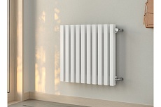 Вертикальный стальной радиатор GUARDO Retta 6P 300x1280 мм, 26 секций, S=12м², нижнее левое подключение 6P-0300-26 NK-VER-L R9016(M)