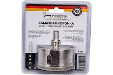 Коронка алмазная 80 мм по керамограниту с центровочным сверлом Kranz KR-92-0020