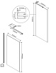 Душевая перегородка Vincea Волк-Ин (Walk-In) VLSW-1H100MR 100x200 хром, зеркальное