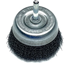 Щетка чашка гофрированная Lessmann 75х0.25 мм, хвост-к 6 мм 430132