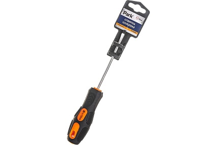 Шлицевая отвертка PARK SL4 x100мм двухкомпонентная рукоятка OTV005DK 356005