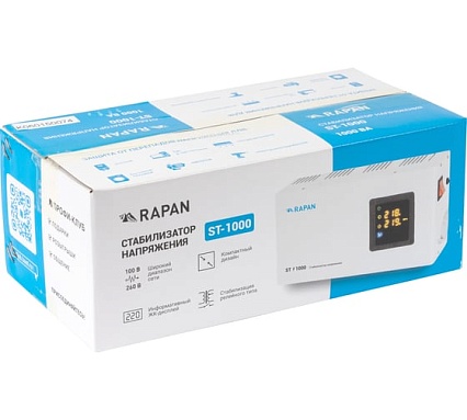 Стабилизатор напряжения RAPAN ST-1000 8900