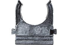 Крепеж-клипса для трубы Electraline пвх, цвет серебр. век 10 шт BTK1-16-11-10