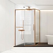 Душевой уголок Vincea Слим Софт (Slim Soft) VSR-1SS9012CLBC 120x90 брашированная медь, стекло прозрачное