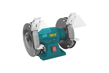 Заточной станок FIT 200 Вт, 2950 об/мин, круги 150/12.7 мм, 16 мм, 4.5 кг 80435