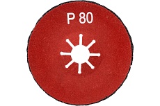 Диск шлифовальный фибровый полужесткий 125х22.3 мм, Р80 S.E.B. 508AK-125P80