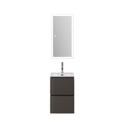 Тумба с раковиной BelBagno Uno-Mini 40 см Темно-серый матовый
