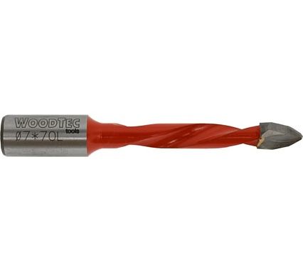 Сверло сквозное 7x35x70 мм, S10x30 мм, L Woodtec ИН 359086