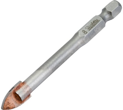 Сверло по стеклу для дрелей 1/4" 8х70мм Makita D-15970