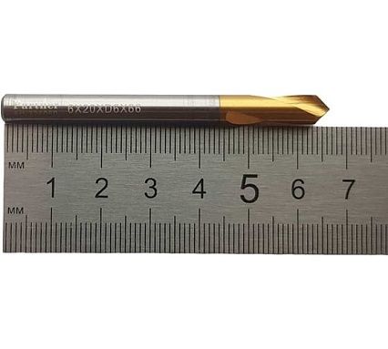 Сверло центровочное Серия 321 (6х60 мм, HSSE, TiN, 90°) Partner 321060