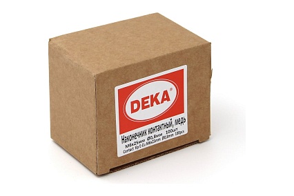 Наконечники контактные (100 шт; М6х25 мм; 0.8 мм; медь) Deka СТ000001800