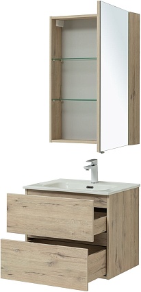 Мебель для ванной Aquanet Алвита New 60 см дуб веллингтон белый