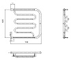 Полотенцесушитель водяной Aquanet Porto ПМ-2 70x60 см