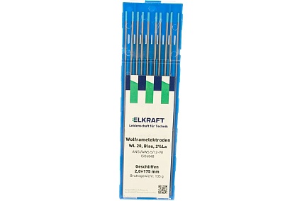 Электрод вольфрамовый WL-20 (10 шт; 2.0x175 мм) ELKRAFT 94544