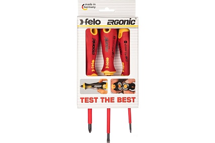 Набор диэлектрических отверток 3 шт. Felo Ergonic 41393194