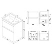 Мебель для ванной Am.Pm X-Joy 50 см подвесная, белый глянец