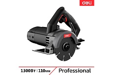 Профессиональная алмазная пила (плиткорез) Deli DE-YS110-1E (1300Вт, диск 110 мм, глубина реза 32 мм, 13000 об/мин) 134565