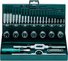 Набор резьбонарезного инструмента ZIRA COMBI № 6040 HSS, 32 предмета, M3-M4-M5-M6-M8-M10-M12 ZI-450130