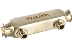 Коллектор PRO AQUA с межосевым расстоянием 100 мм, 2 выхода, 180 мм, 1x1/2 S520MB.02