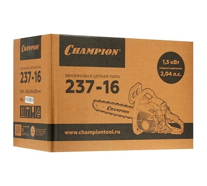 Бензопила Champion 237-16"-3/8-1,3-56+ подарочный набор A237-16