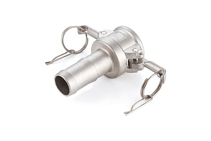 Камлок нержавеющий тип С TITAN LOCK серия EcoLine розетка с хвостовиком 1/2, AISI304, TL50CSS-EL