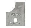 Нож для фрезы R8 твердый сплав Bottom Dimar 3108968L