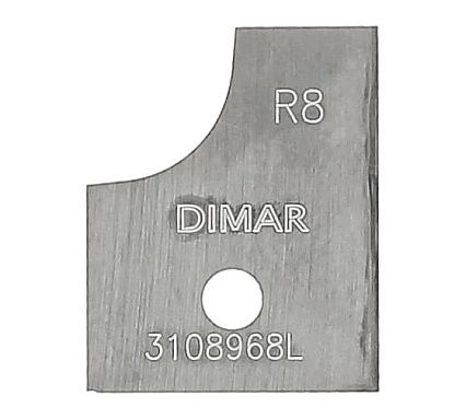 Нож для фрезы R8 твердый сплав Bottom Dimar 3108968L