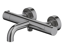 Смеситель для ванны Aquatek Европа AQ1343BGM термостат, шлифованный черный хром