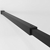 Душевая перегородка Niagara NG-686-10BLACK 100x195 прозрачная с рисунком, профиль черный матовый