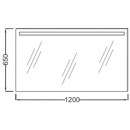 Зеркало Jacob Delafon Parallel 120 см анти-пар